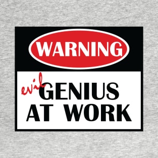 Evil Genius At Work T-Shirt